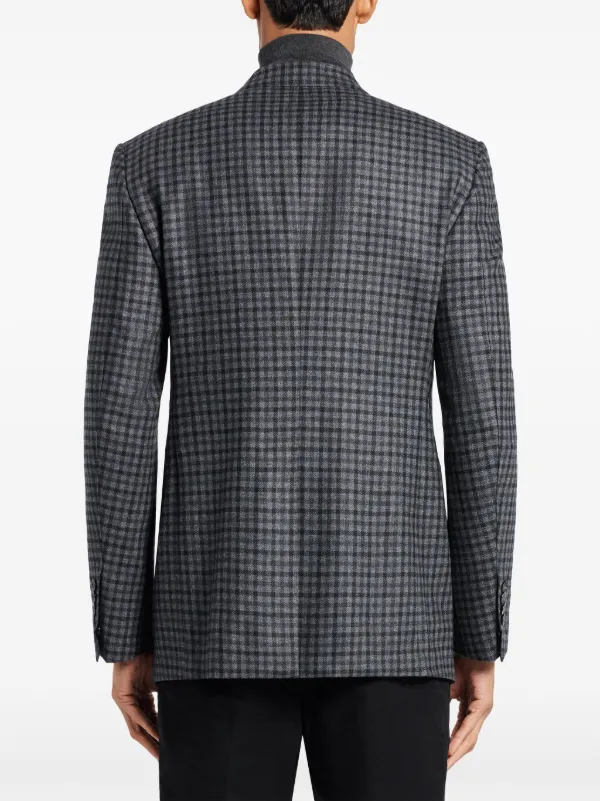 TOM FORD チェック柄ジャケット グレー TOM FORD Checked Blazer | Grey | FARFETCH