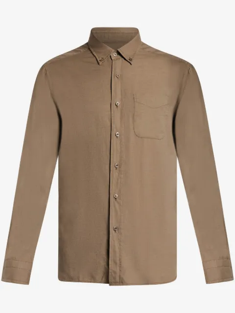 TOM FORD camisa con bolsillo de parche