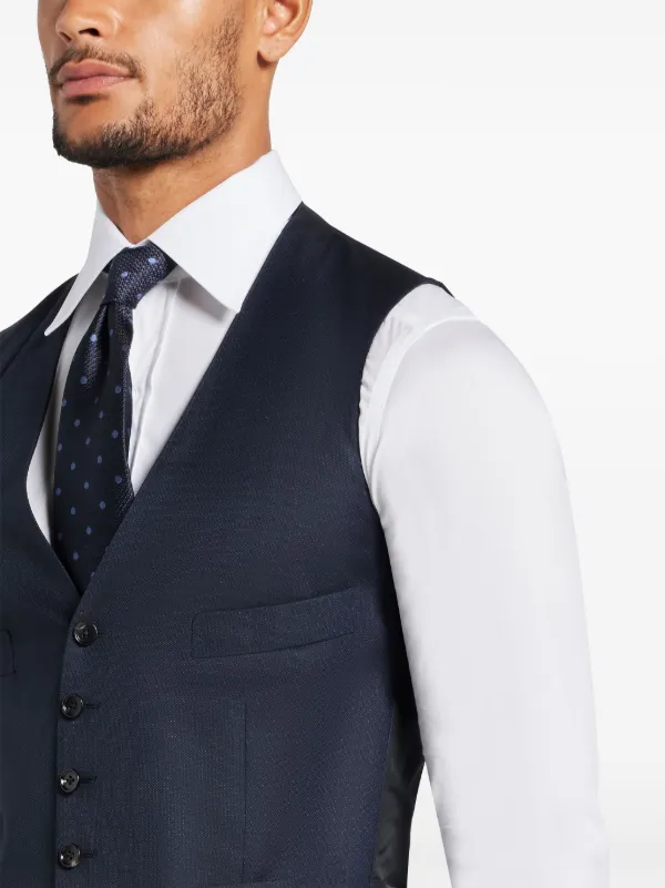 【送料&関税込】Tom Ford Lustrous Barathea Waistcoat LUSTROUS BARATHEA SILK WOOL WAISTCOAT | Tom Ford Fashion