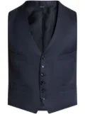 TOM FORD button-down tailored waistcoat - Blue