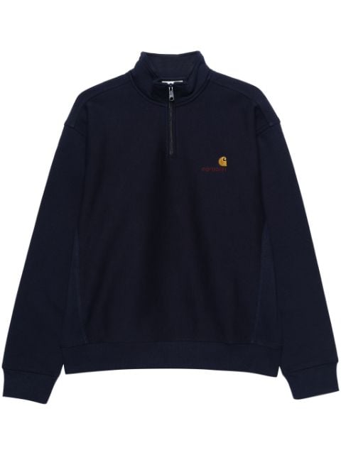 Carhartt WIP sudadera Half Zip American Script