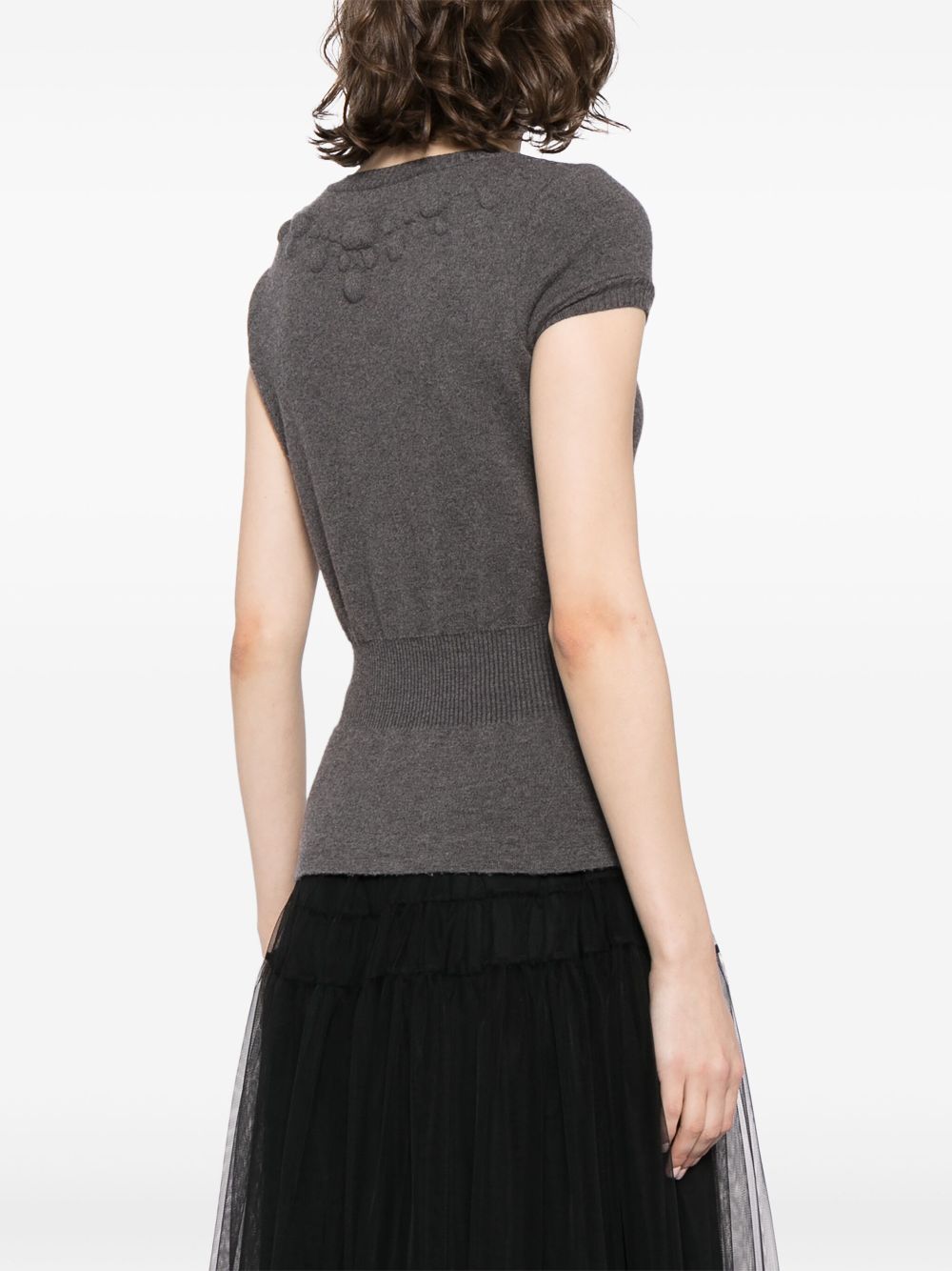 CHANEL 2007 embossed wool top Women