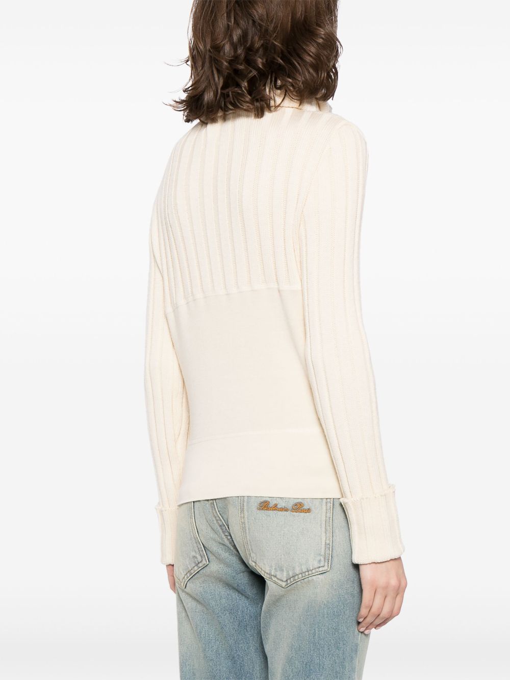 CHANEL 2001 CC roll-neck wool jumper Women