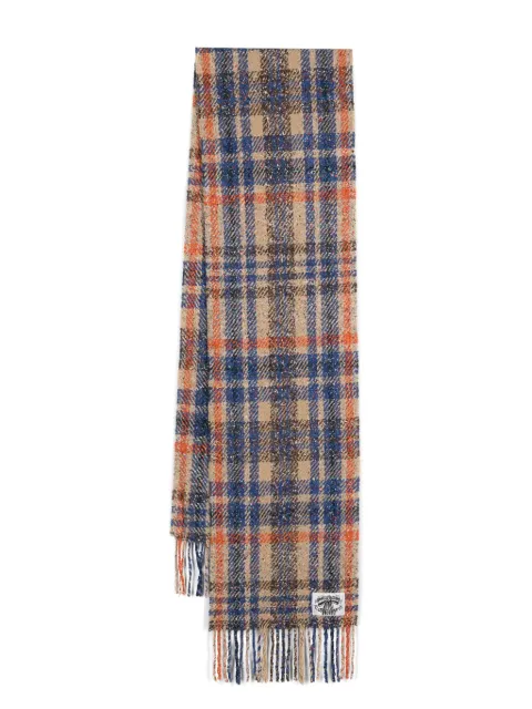 Acne Studios plaid fringe scarf 