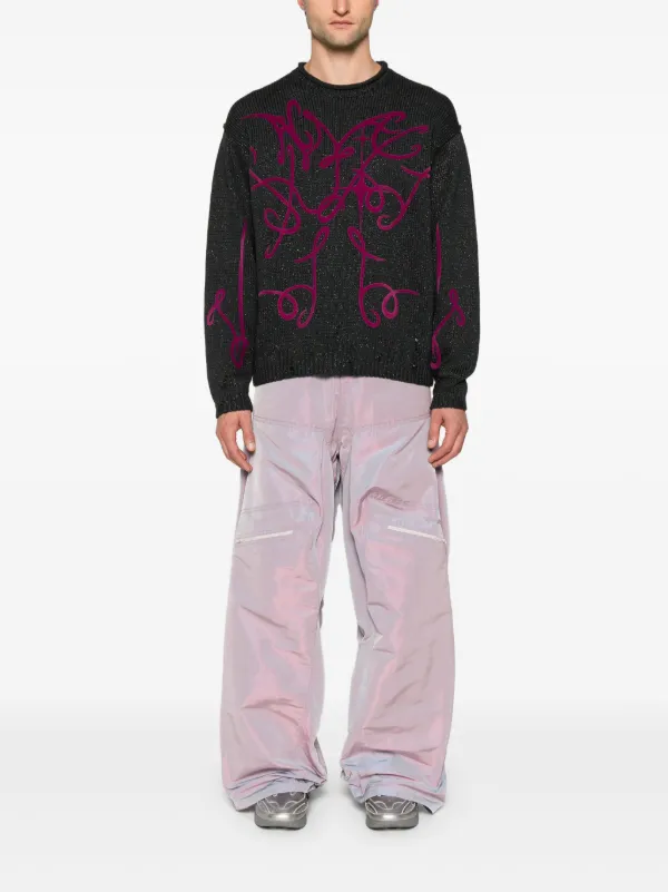 Acne Studios フロックロゴ プルオーバー | グレー | FARFETCH JP