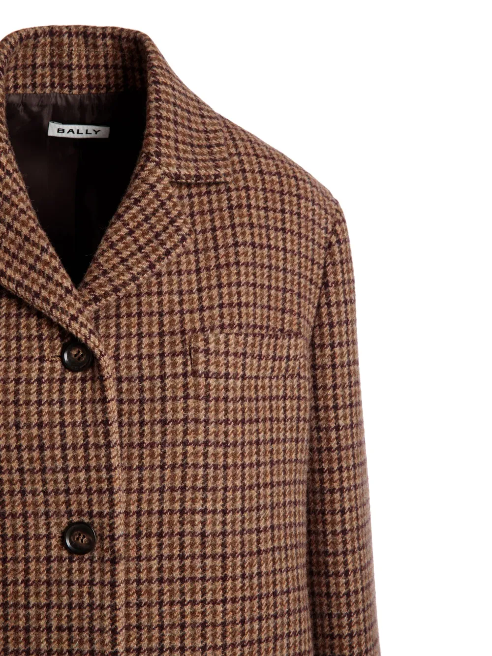 Bally Geruite jas Bruin