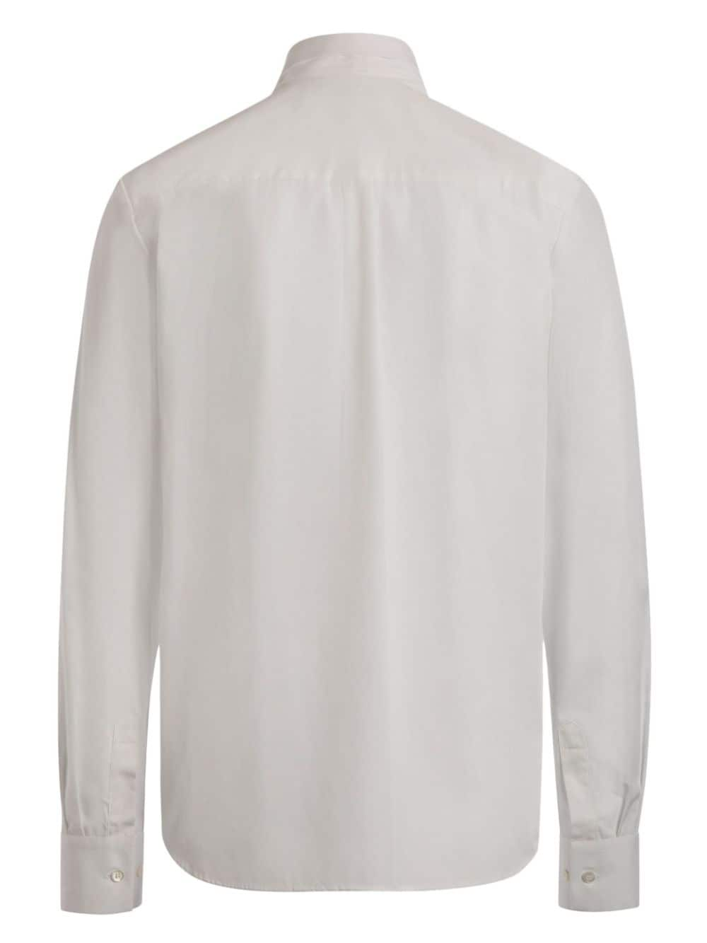 Shop Bally Cotton Shirt In White