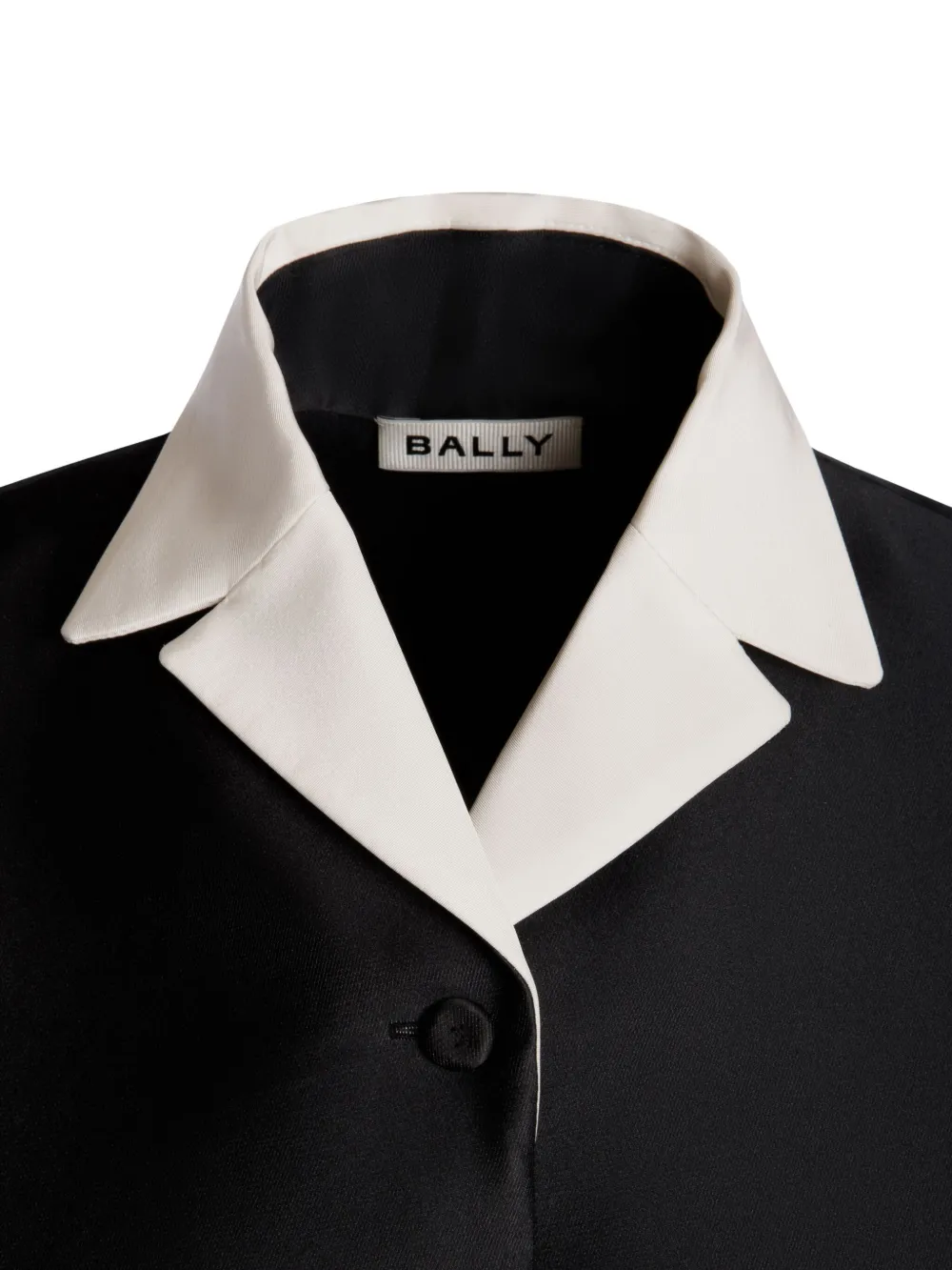 Bally Jack met contrasterende kraag Zwart