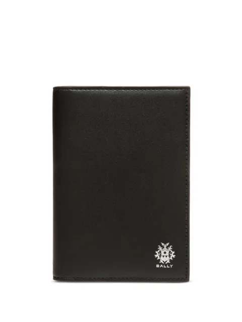 Bally Beckett logo-stamp leather passport holder 