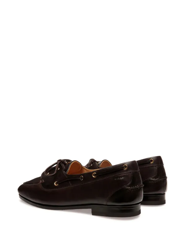 Bally Pathy Leather Derby Shoes | Brown | FARFETCH