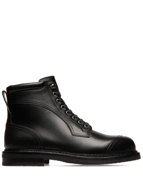 Bally leather lace-up boots
