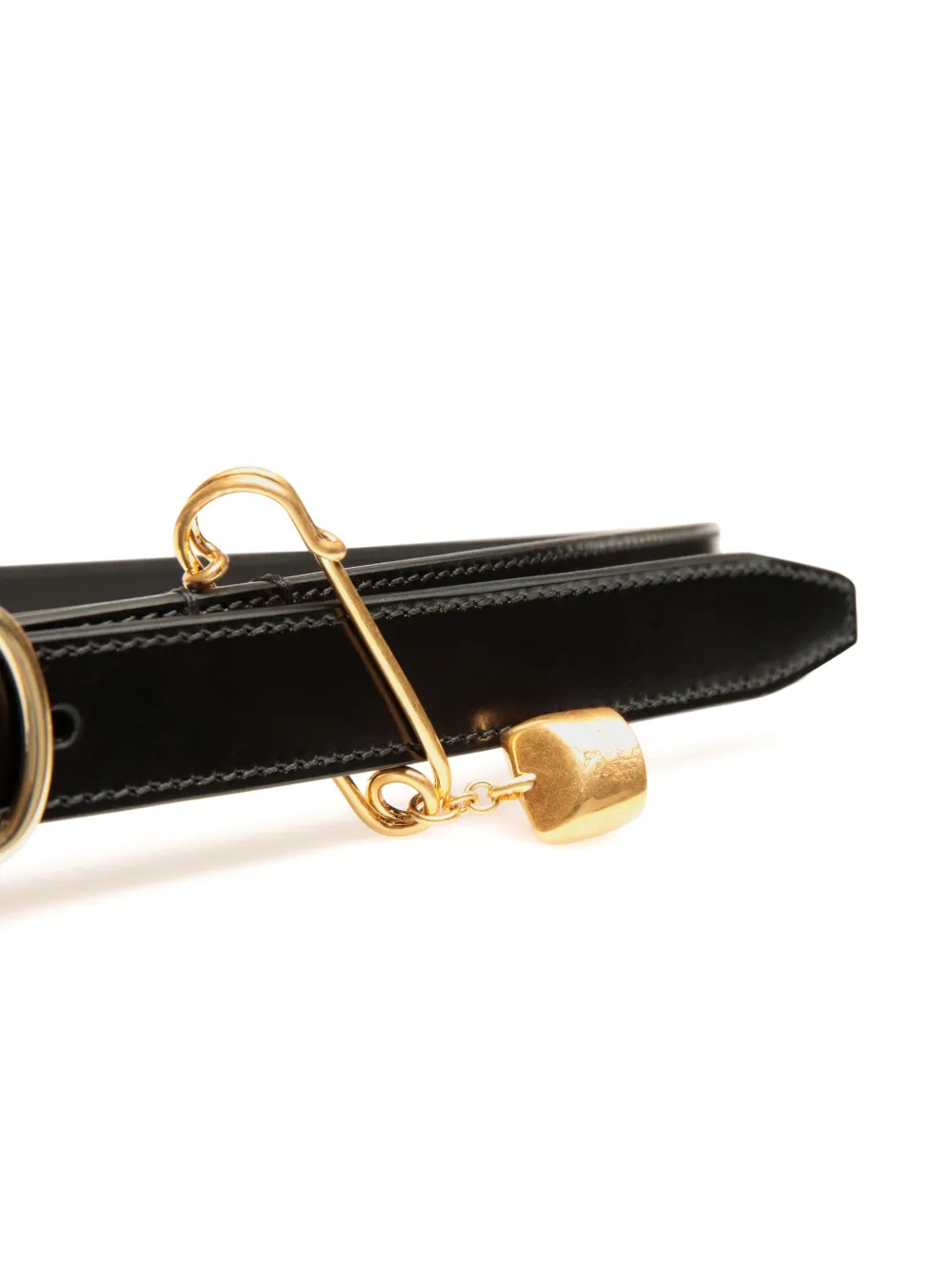 Bally Leren riem Zwart