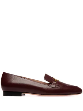 Bally Daily Emblem Leather Loafers | Red | FARFETCH display picture 2