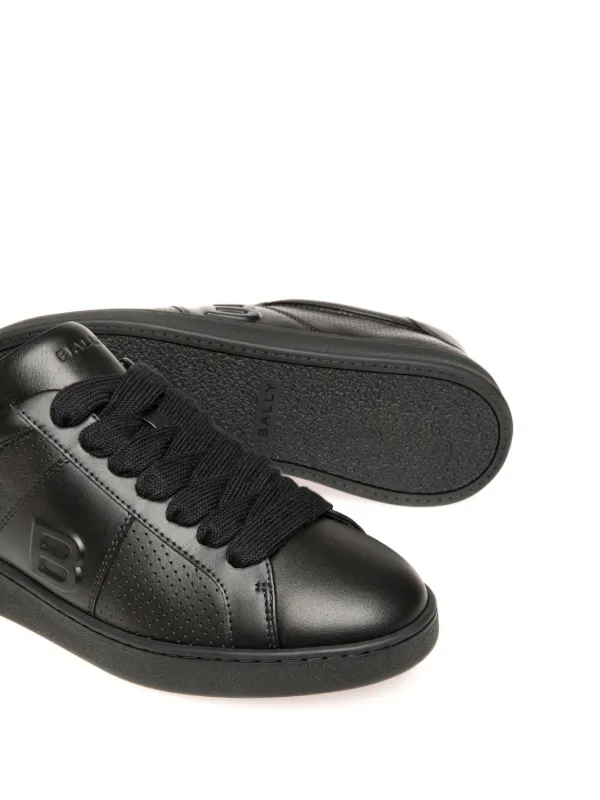 Bally ブラック スニーカー Bally lace-up Leather Sneakers | Black | FARFETCH