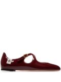 Bally patent ballerina shoes - Red