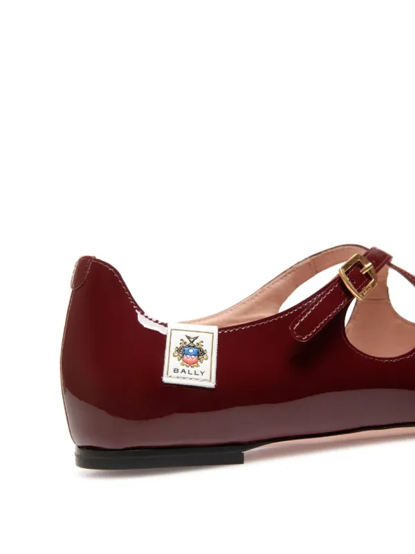 Bally Patent Ballerina Shoes | Red | FARFETCH