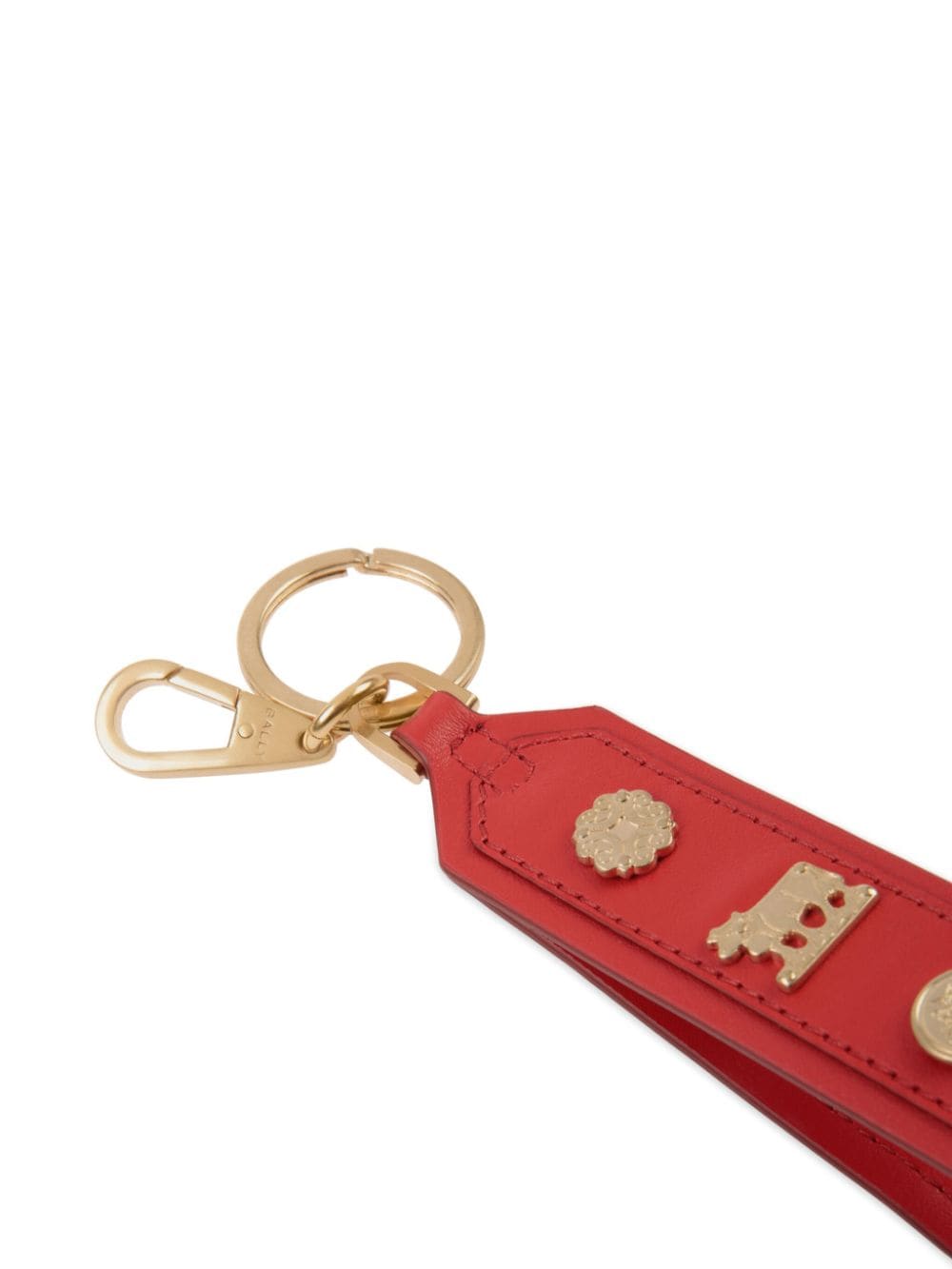 Shop Bally Swissness Keychain In Red