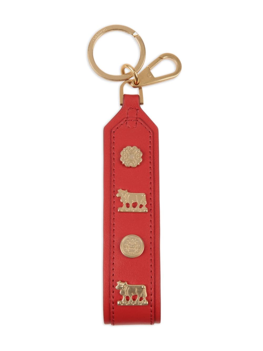 Shop Bally Swissness Keychain In Red