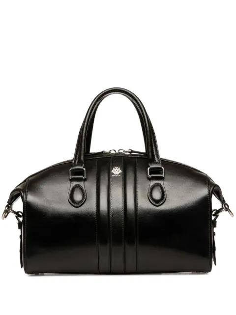 Bally zipped leather bowling bag