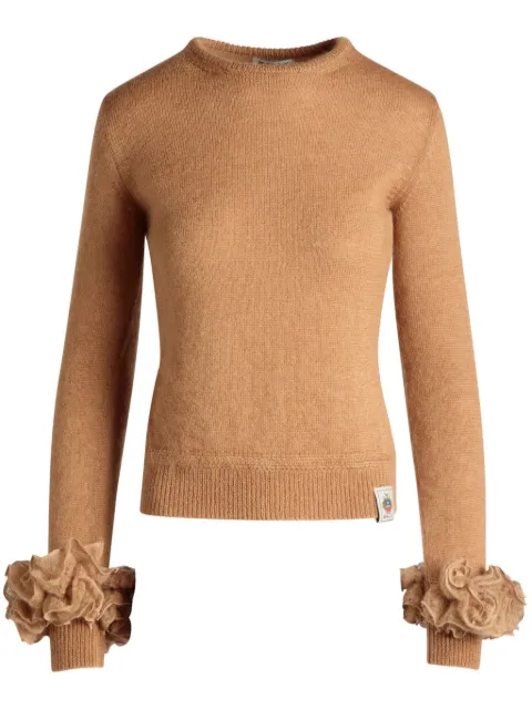 Bally logo-patch mohair jumper