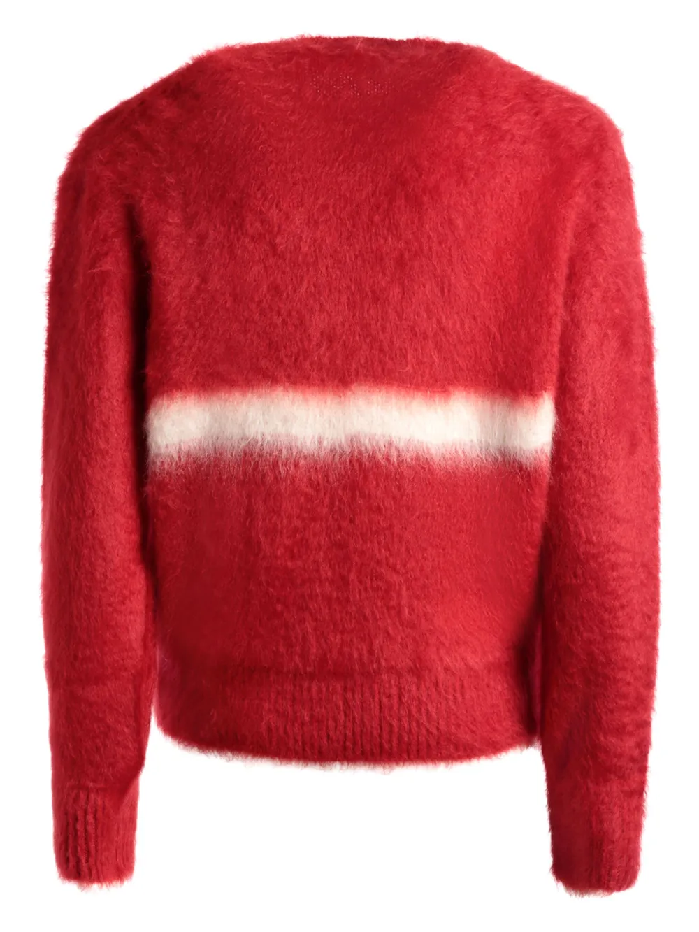 Bally Mohair Blend Knit Sweater In Red