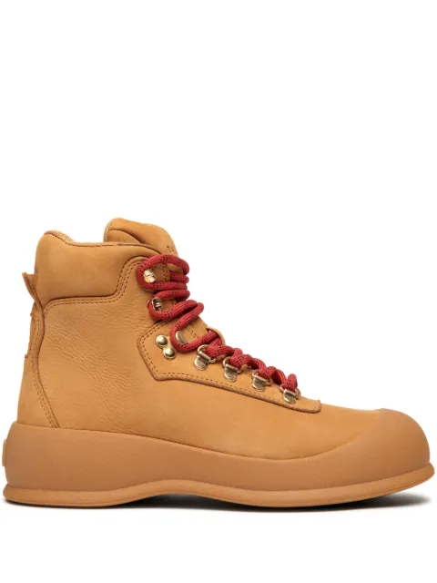 Bally logo-debossed leather hiking boots