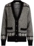 Bally jacquard-pattern cardigan - Black
