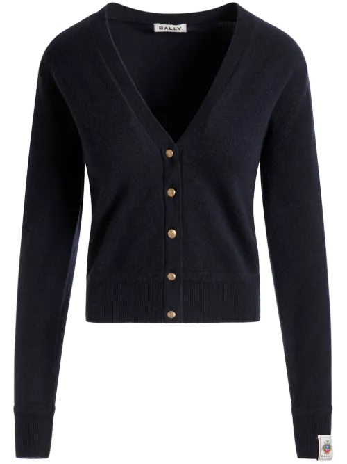 Bally cardigan en cachemire - Bleu - Bally - Modalova