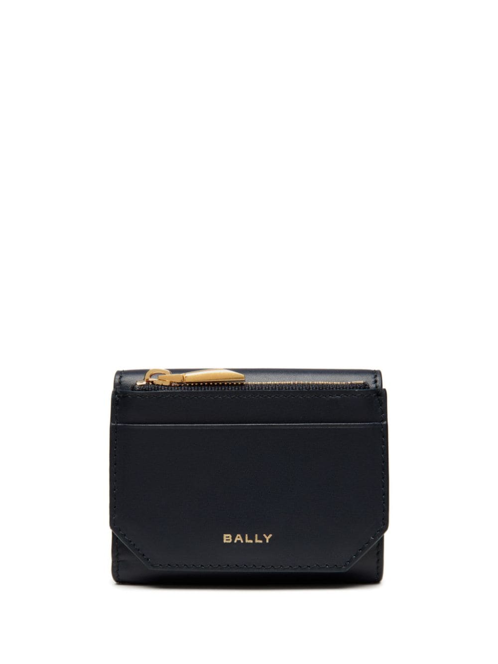 Shop Bally Logo-plaque Wallet In Black