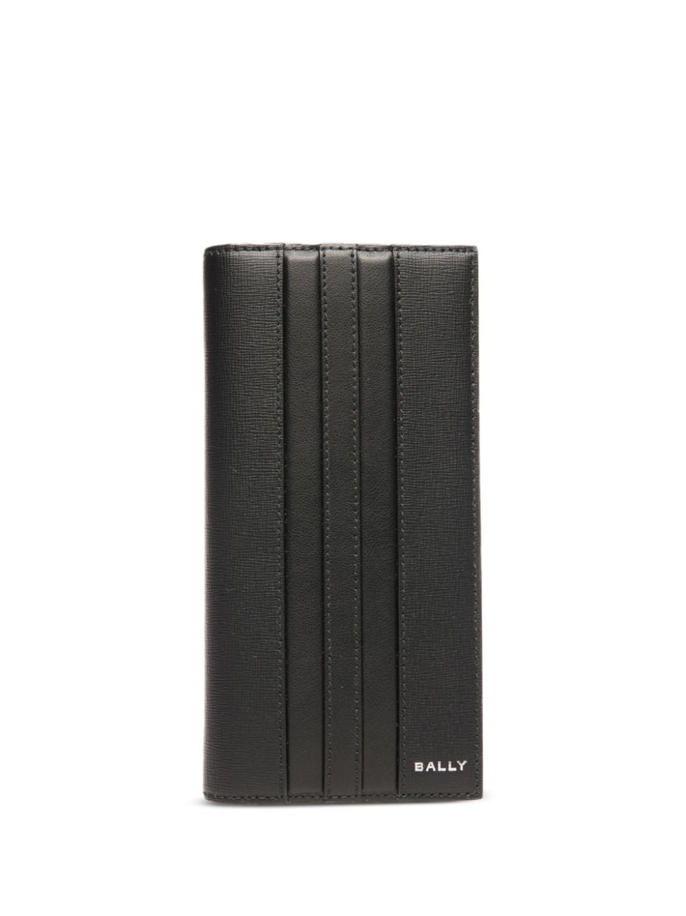Bally Bi-fold Leather Wallet In Black