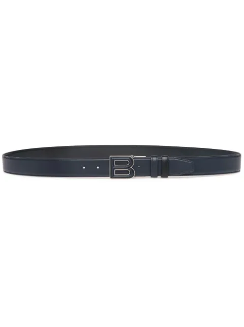 Bally logo-buckle leather belt