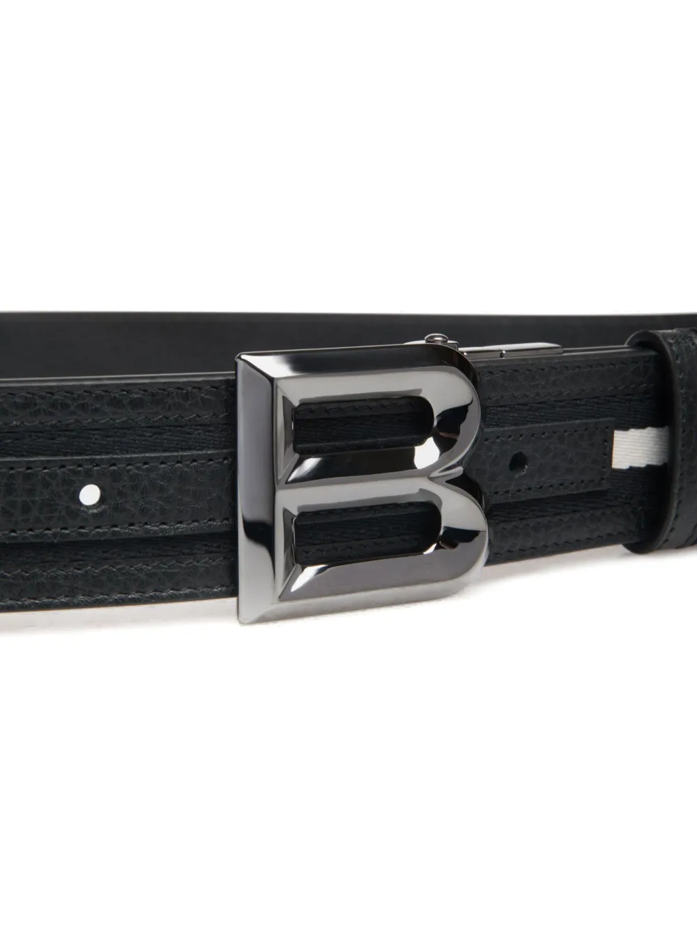 Shop Bally Logo-buckle Belt In Black