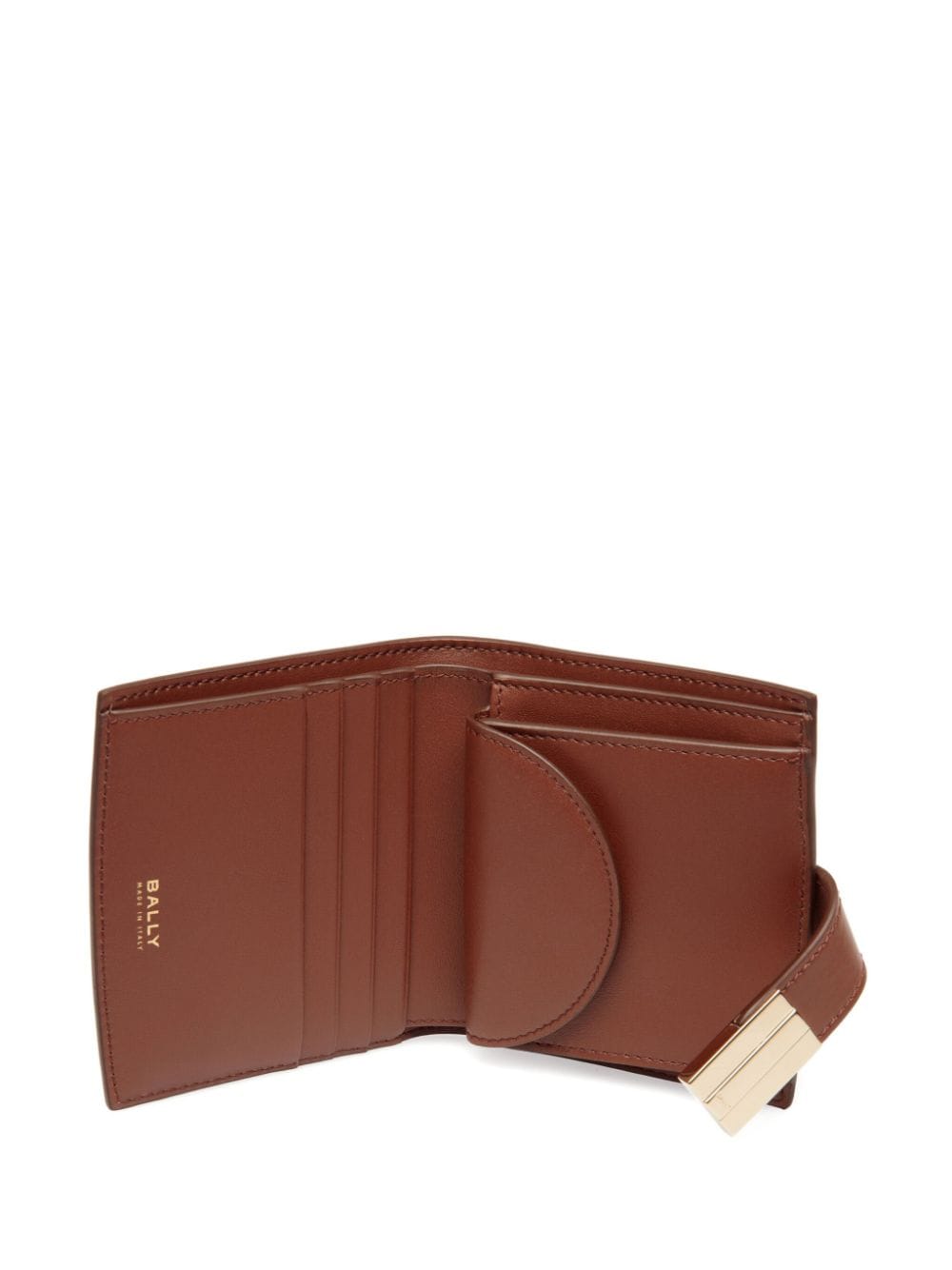 Shop Bally Ollam Wallet In Brown