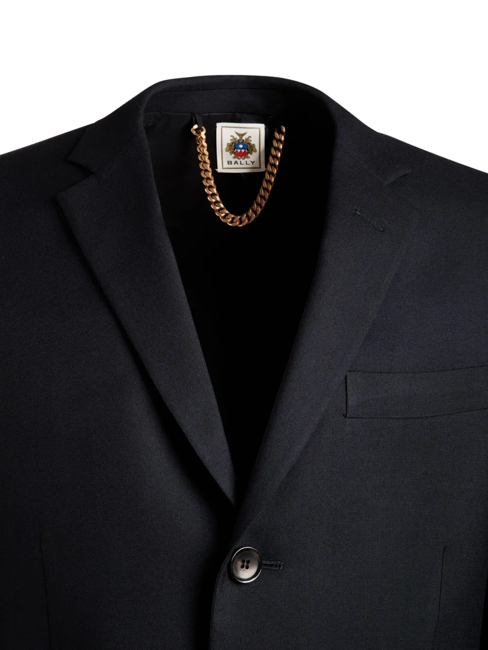 Bally Wollen blazer met enkele rij knopen Blauw