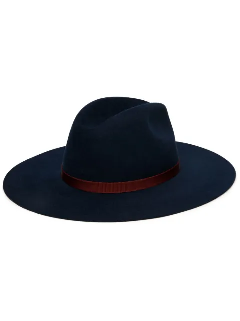 Bally sombrero fedora con logo bordado