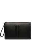 Bally panel-detail leather clutch bag - Black