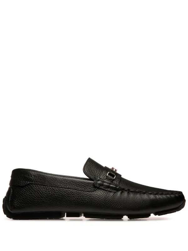 Bally black loafers online