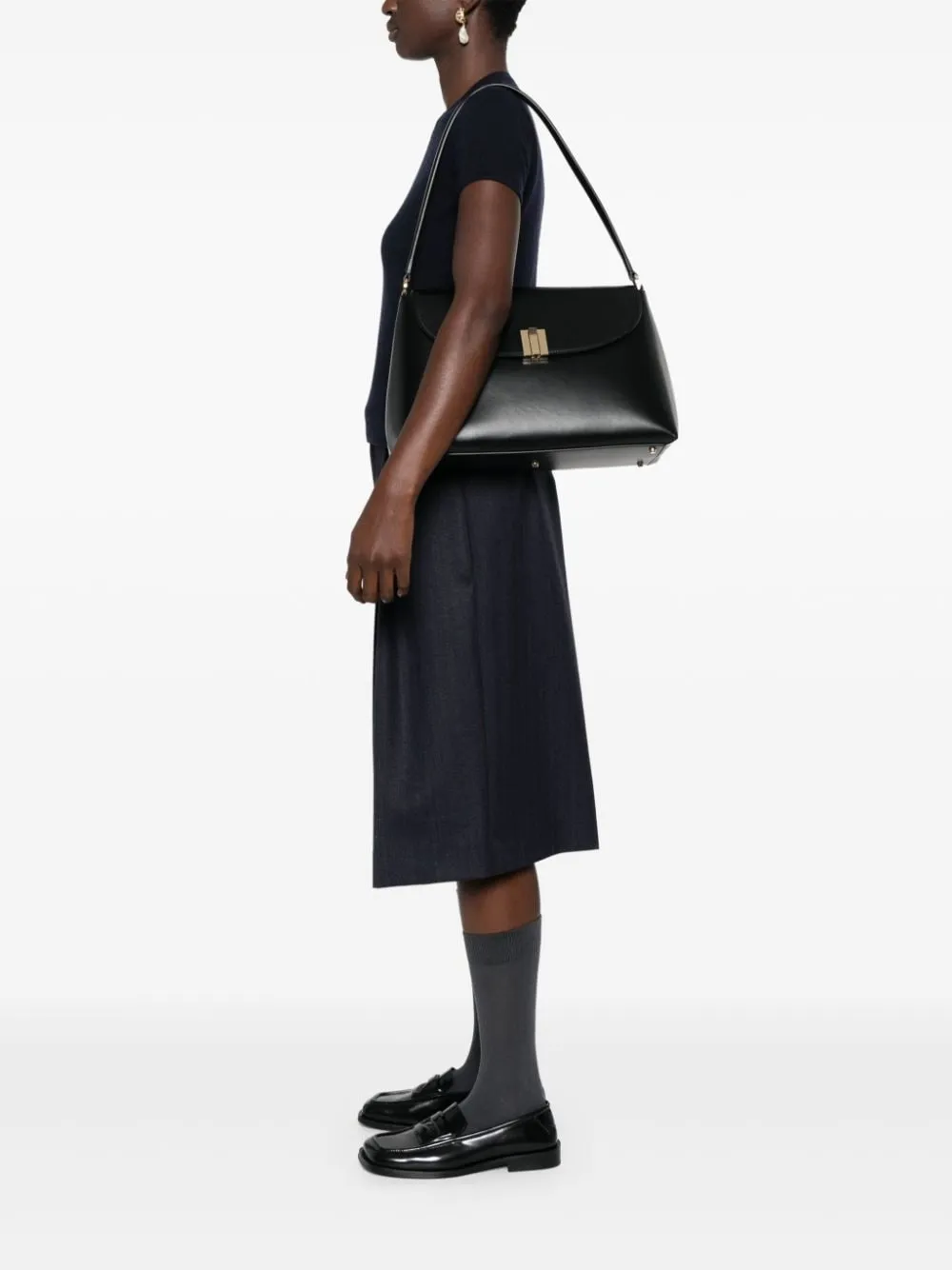 Bally Shopper met goudkleurige hardware - Zwart