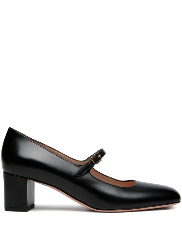 BALLY チャンキーヒール　ブラック　パンプス　２４.5センチ　美品 バガボンド VAGABOND チャンキーヒールバックバンドパンプス