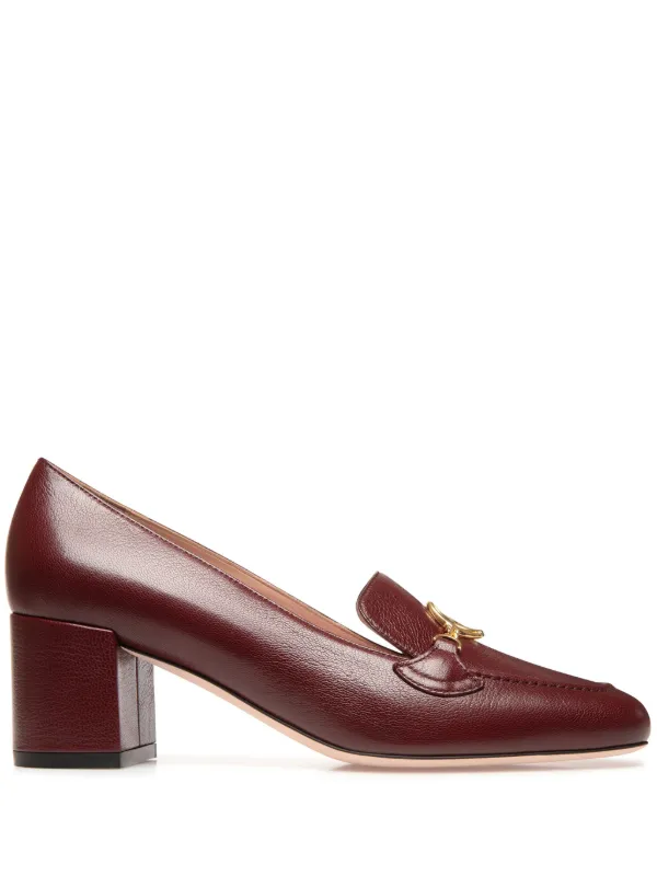 Bally 50mm Obrien logo plaque Pumps Brown FARFETCH ZA