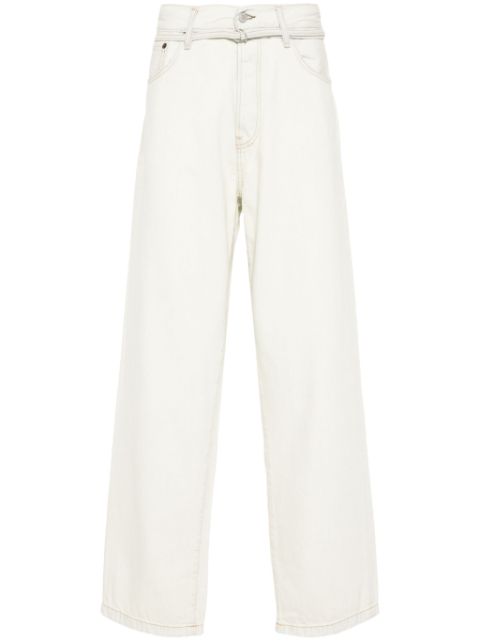 Acne Studios belted tapered-leg jeans 