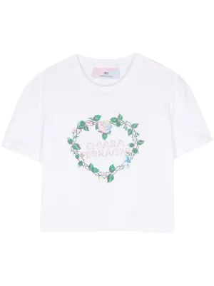 CHIARA FERRAGNI 売れ筋商品|||シアラフェラーニ Tシャツ トップス レディース Tops Green シアラフェラーニ レディース Tシャツ トップス T-shirts Green