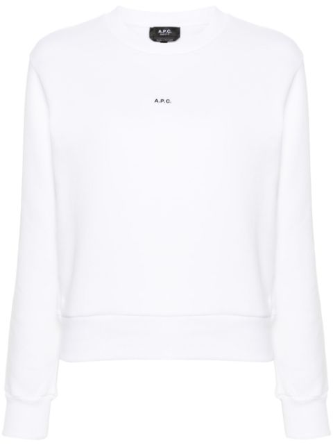 A.P.C. logo-print cotton sweatshirt Women