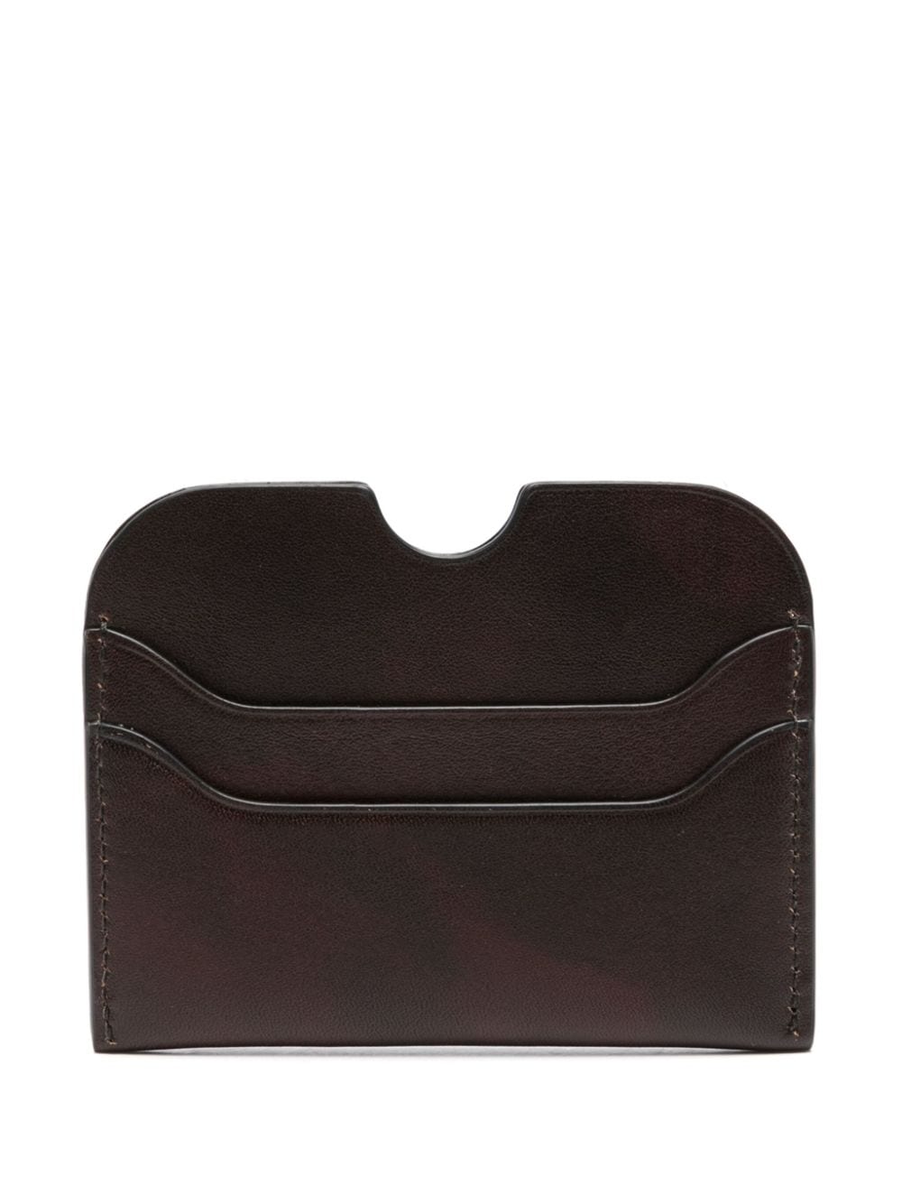 Shop Acne Studios Logo-embossed Leather Wallet In Brown