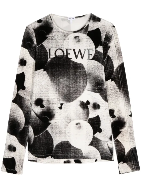 LOEWE ロゴプリント 半袖Tシャツ ブラック ロエベ LOEWE パウラズイビザ Paula's Ibiza 20SS SMILEY WORLD