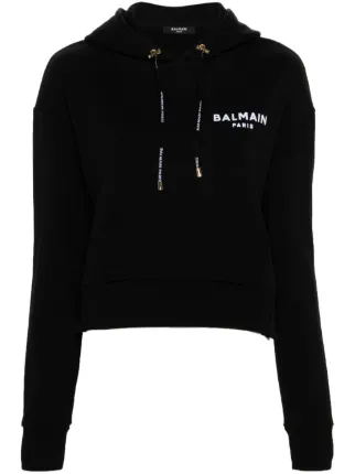 Balmain ロゴ パーカー | ブラック | FARFETCH JP