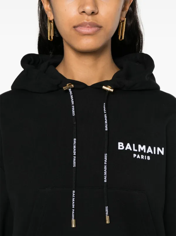 Balmain ロゴ パーカー | ブラック | FARFETCH JP
