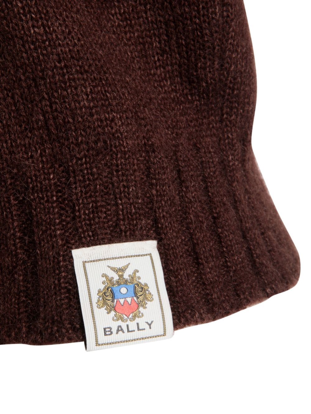 Shop Bally Logo-patch Knitted Top In Brown