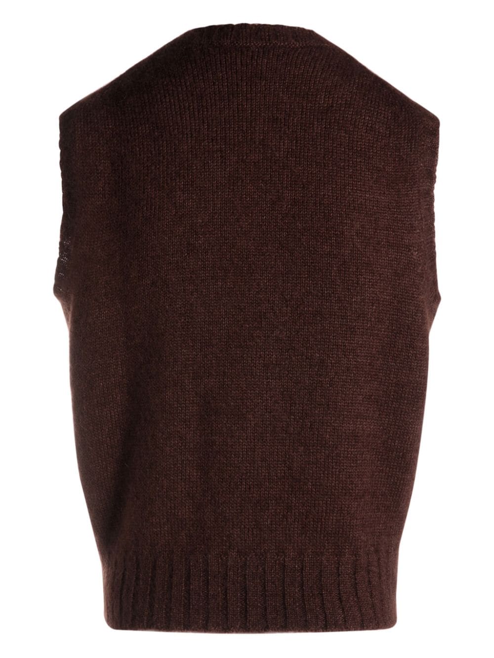 Shop Bally Logo-patch Knitted Top In Brown