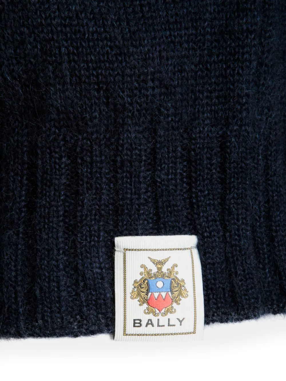 Bally Top met kraag van imitatiebont Blauw